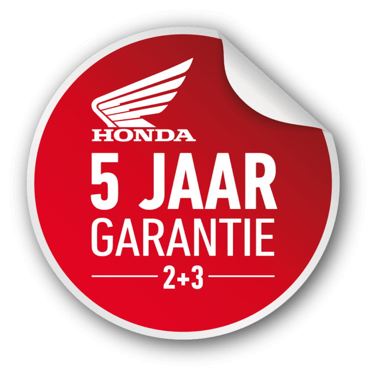 5 jaar garantie Honda